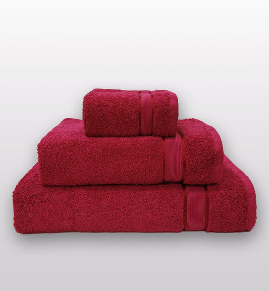 RUBY RED - 100% COTTON TOWEL